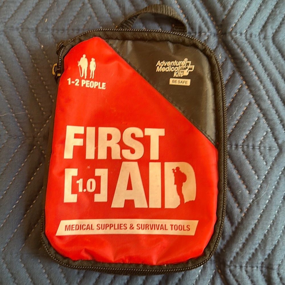 Empty first aid kit bag